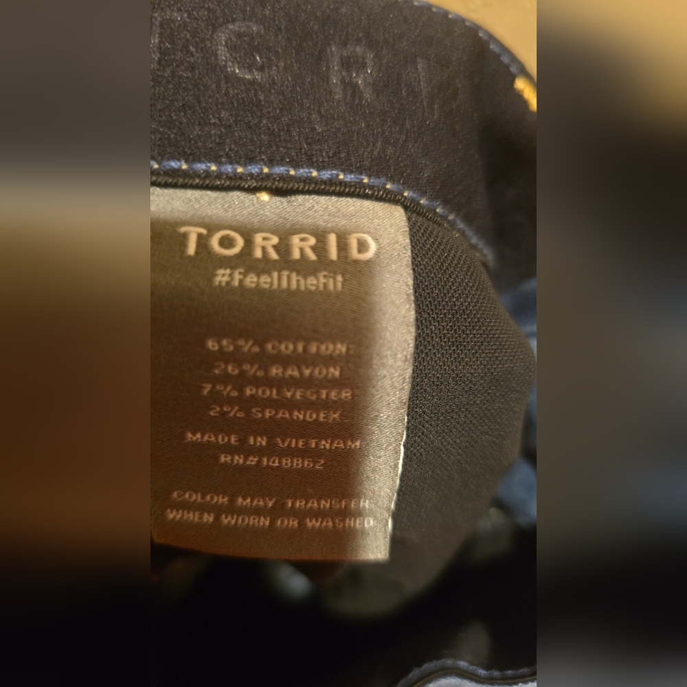 Torrid 18R Blue Medium Wash Bombshell Skinny Jeans Worn Once Excellent Condition - Picture 7 of 7